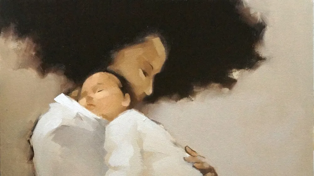 Ấm áp đến tan chảy với những bức họa "Mẹ và con" của Nguyễn Thanh Bình