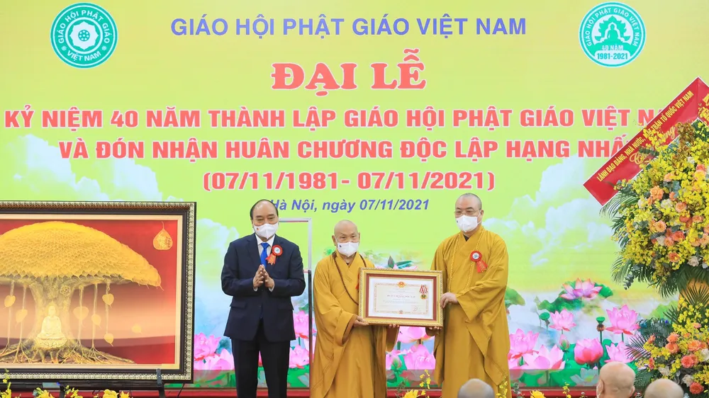 Đại lễ kỷ niệm 40 năm thành lập: Giáo hội Phật giáo Việt Nam luôn đồng hành cùng dân tộc