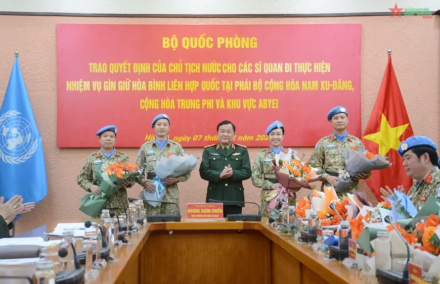 Việt Nam cử 7 sĩ quan tham gia Gìn giữ hòa bình Liên hợp quốc 