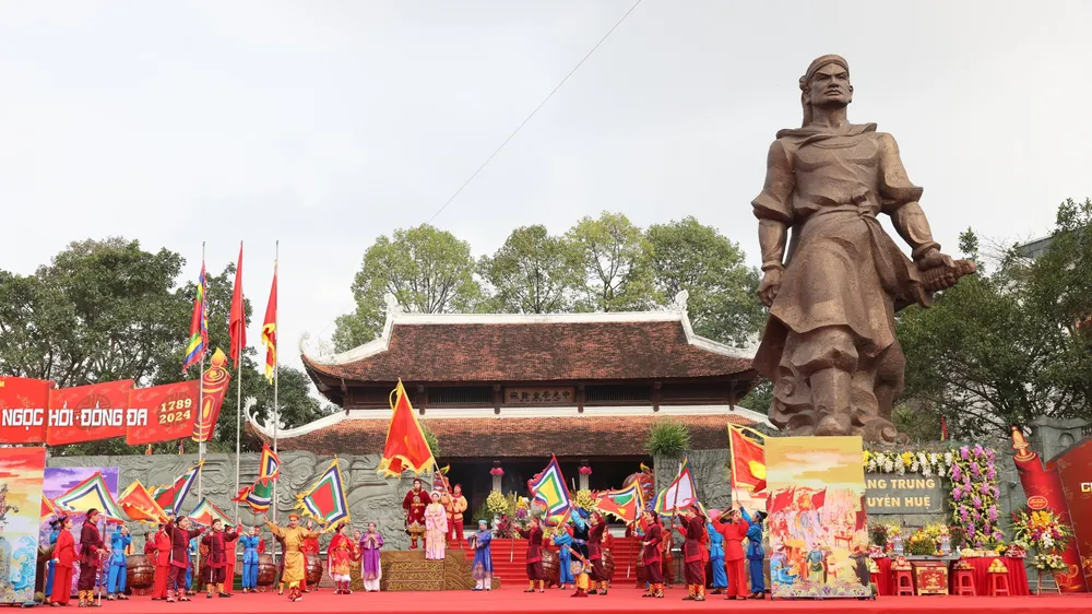Lễ hội kỷ niệm 235 năm chiến thắng Ngọc Hồi – Đống Đa (1789 - 2024). Ảnh: QUANG PHÚC