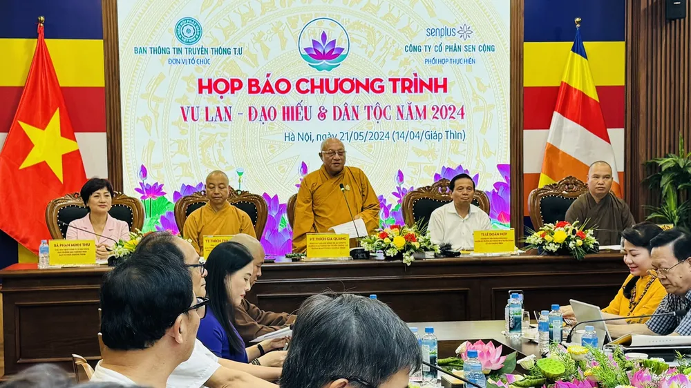 Họp báo về chương trình Vu lan - Đạo hiếu & Dân tộc năm 2024