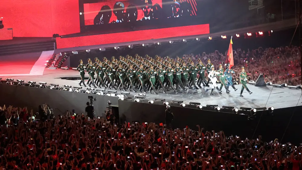 Concert Tổ quốc trong tim được tổ chức tối 10-8 vừa qua tại sân vận động Mỹ Đình. Ảnh ĐỖ TRUNG