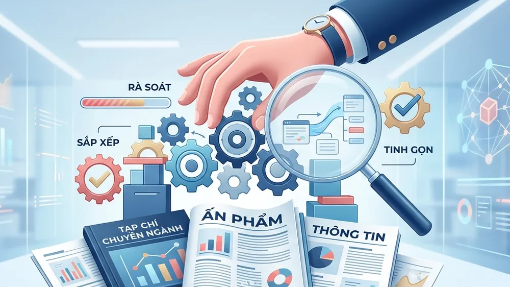 Rà soát, đánh giá hoạt động của các tạp chí. Ảnh minh họa