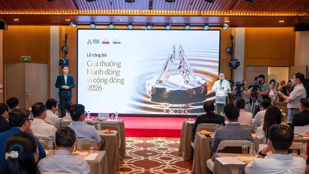 Khởi động Giải thưởng Hành động vì Cộng đồng 2026. Ảnh: THỦY NGUYÊN