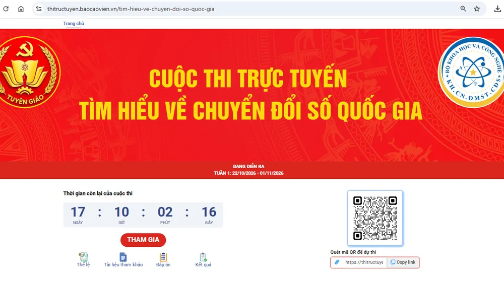 Cuộc thi trực tuyến tìm hiểu về chuyển đổi số quốc gia