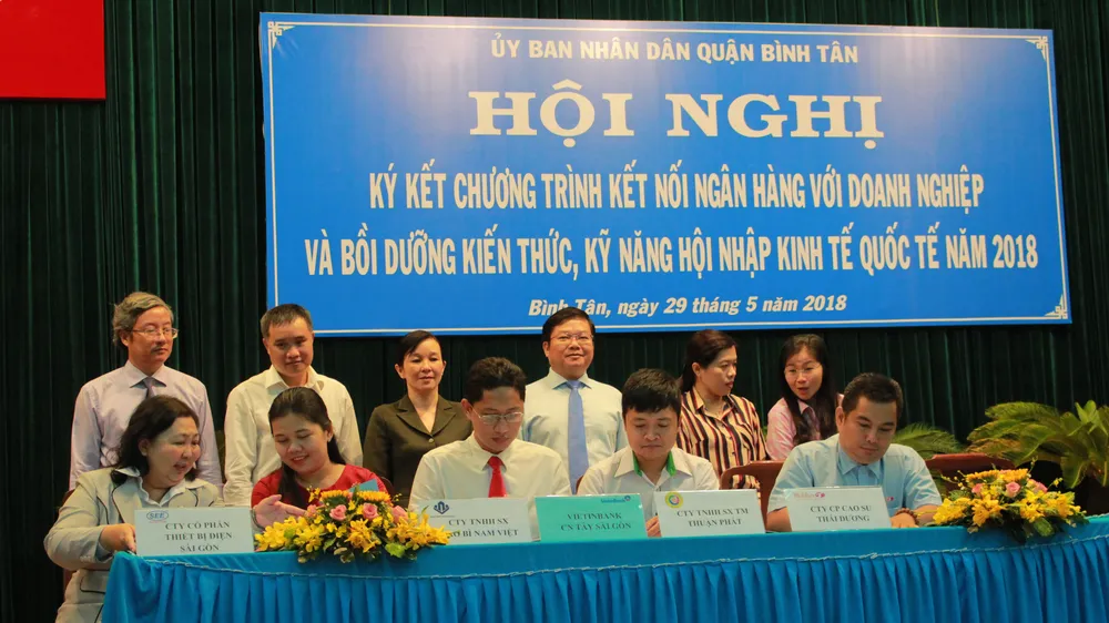 Quận Bình Tân kết nối cho hàng trăm doanh nghiệp vay vốn ưu đãi