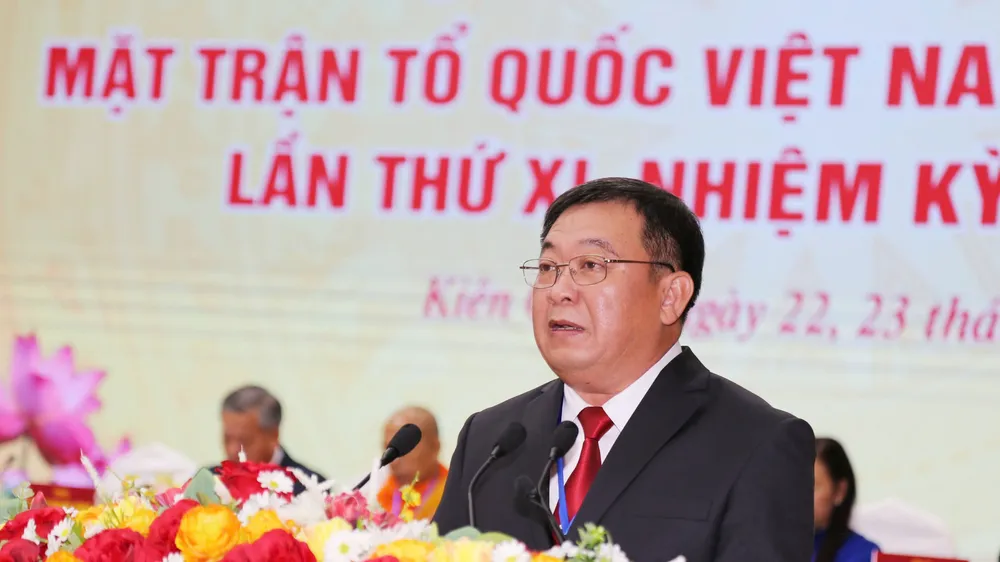 Ông Lê Thanh Việt tái đắc cử Chủ tịch Ủy ban MTTQ Việt Nam tỉnh Kiên Giang