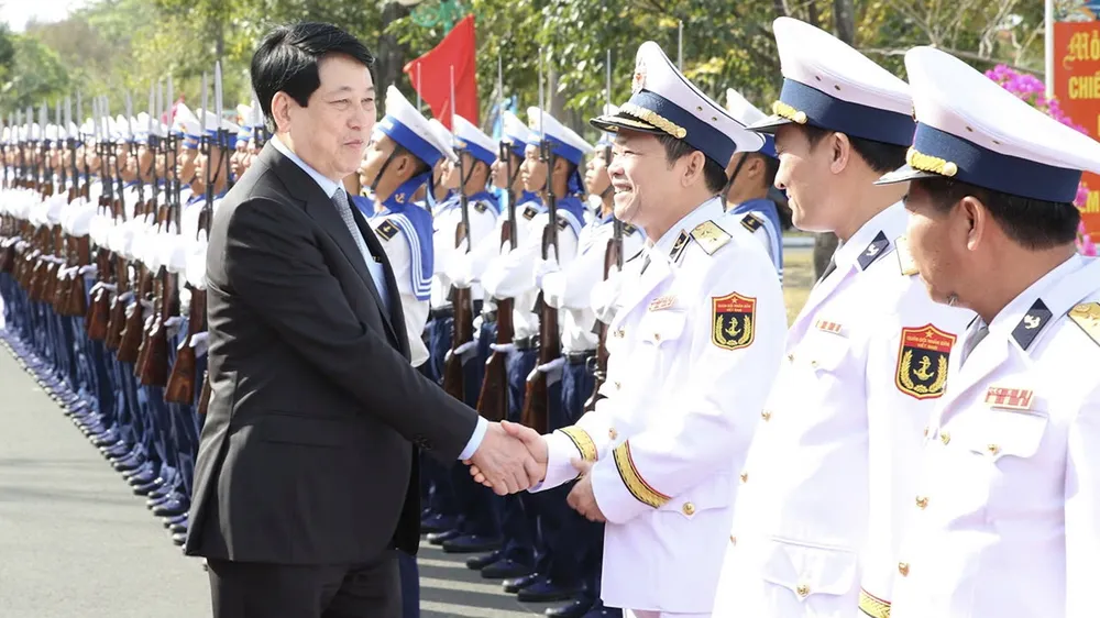 Chủ tịch nước Lương Cường thăm, chúc tết tại Kiên Giang