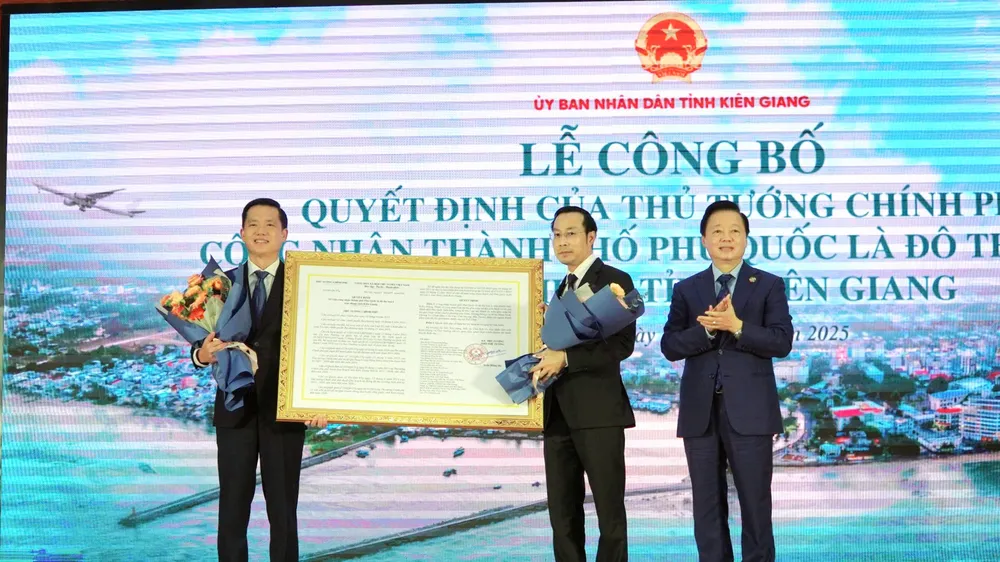 TP Phú Quốc là đô thị loại I