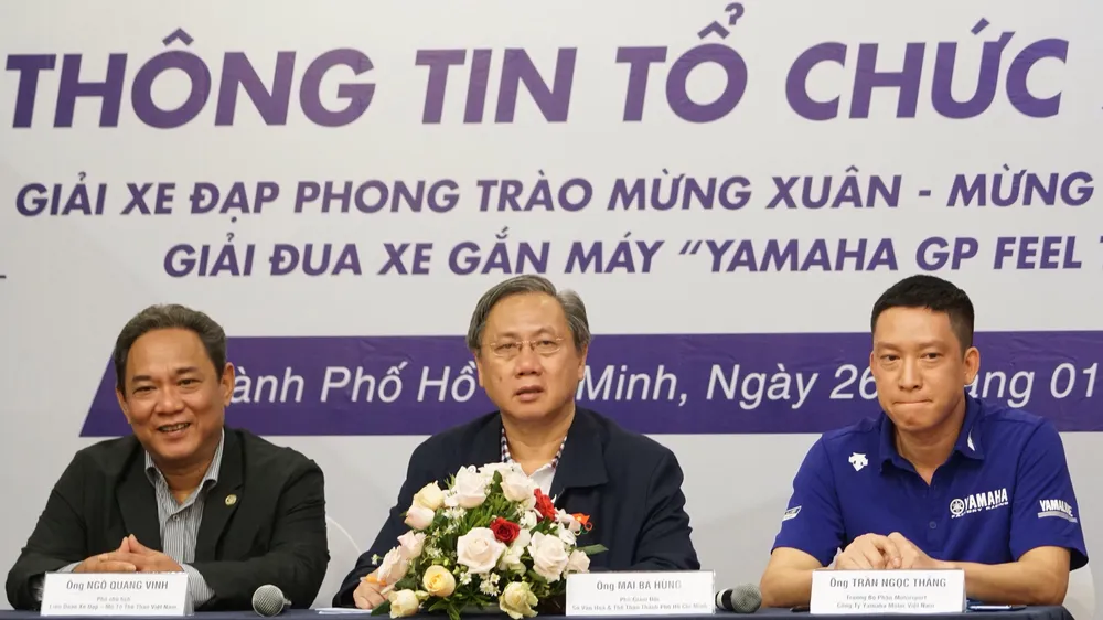 Quang cảnh buổi họp báo. Ảnh: HOÀNG HÙNG