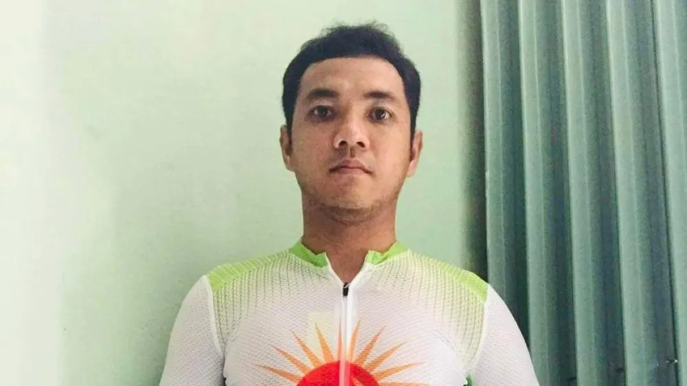 Nguyễn Tấn Hoài trong màu áo Tập đoàn Lộc Trời