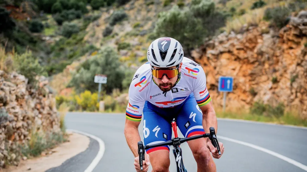 Peter Sagan nỗ lực trong tập luyện