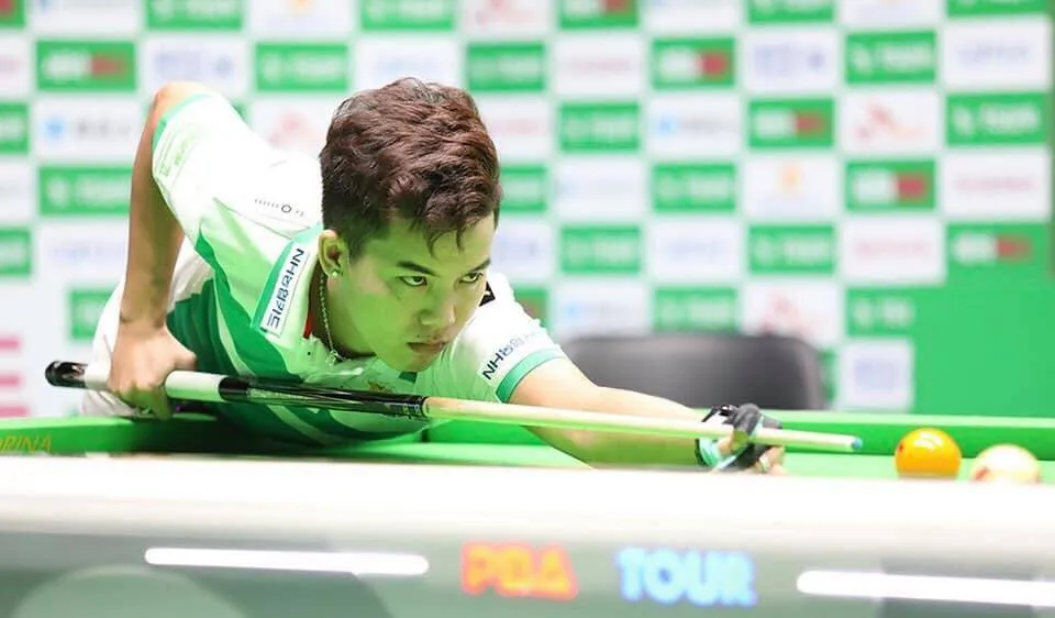 Phương LInh là cơ thủ VIệt Nam chơi hay nhất Round 1 PBA
