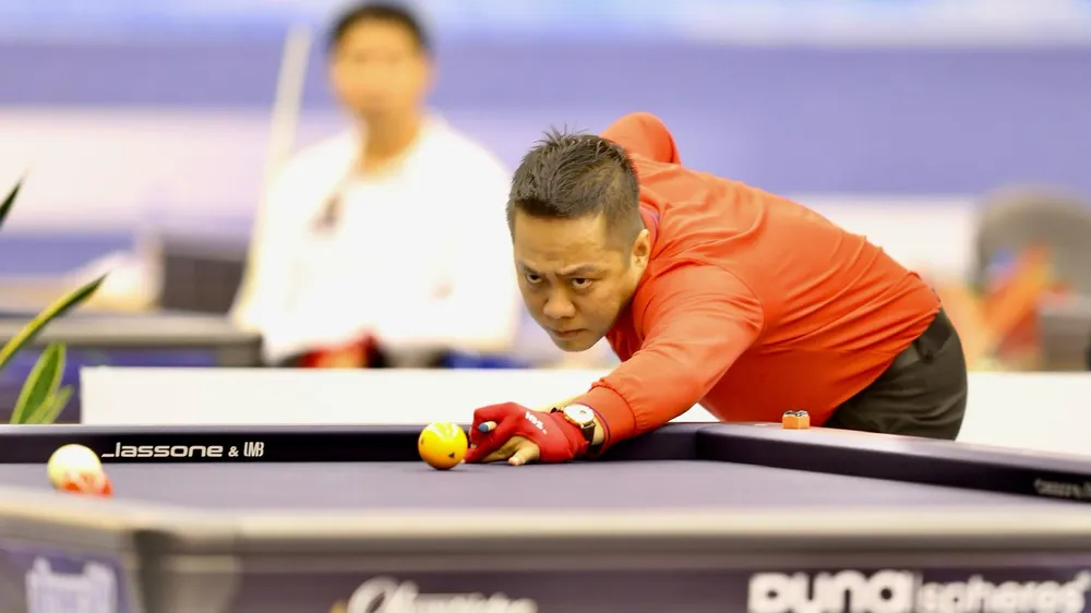 Nguyễn Chí Long lần đầu vào vòng knock out. Ảnh: Dũng Phương