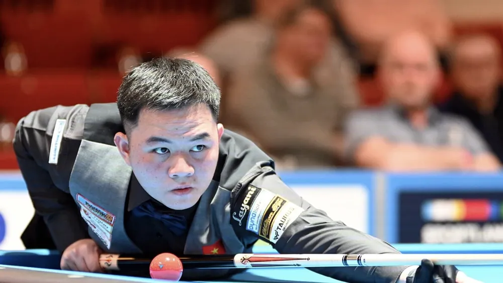 Bao Phương Vinh có giải đấu thành công. Ảnh: German Billiard Union