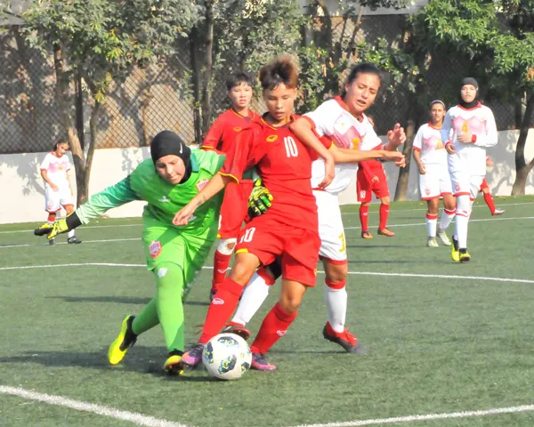 Đội U16 Việt Nam thắng áp đảo Bahrain. Ảnh: Nhật Đoàn