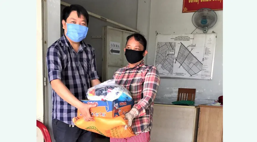 Gần 600 triệu đồng hỗ trợ người dân khó khăn trong dịch Covid-19
