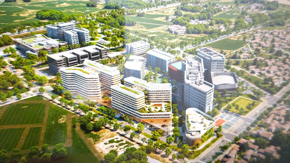 Phối cảnh dự án Bệnh viện đa khoa thực hành 500 giường. QUANG HUY