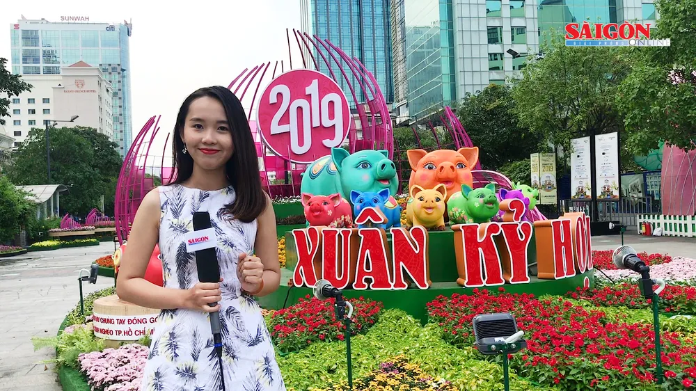 Đường hoa tết Kỷ Hợi 2019: Ngày xuân khoe sắc…