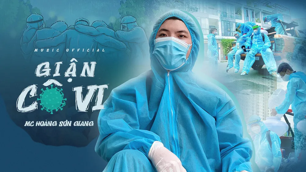 Đội khử khuẩn di động phản ứng nhanh thực hiện ca khúc “Giận Cô vi” cổ vũ tinh thần chống dịch