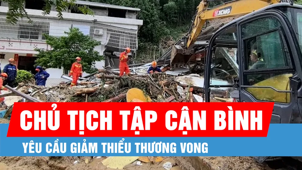 Lở đất tại Trung Quốc: Nâng mức ứng phó khẩn cấp lên cấp độ cao nhất