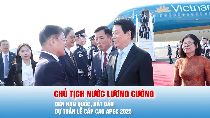 Podcast bản tin tối 29-10: Chủ tịch nước Lương Cường đến Hàn Quốc, bắt đầu dự Tuần lễ cấp cao APEC 2025