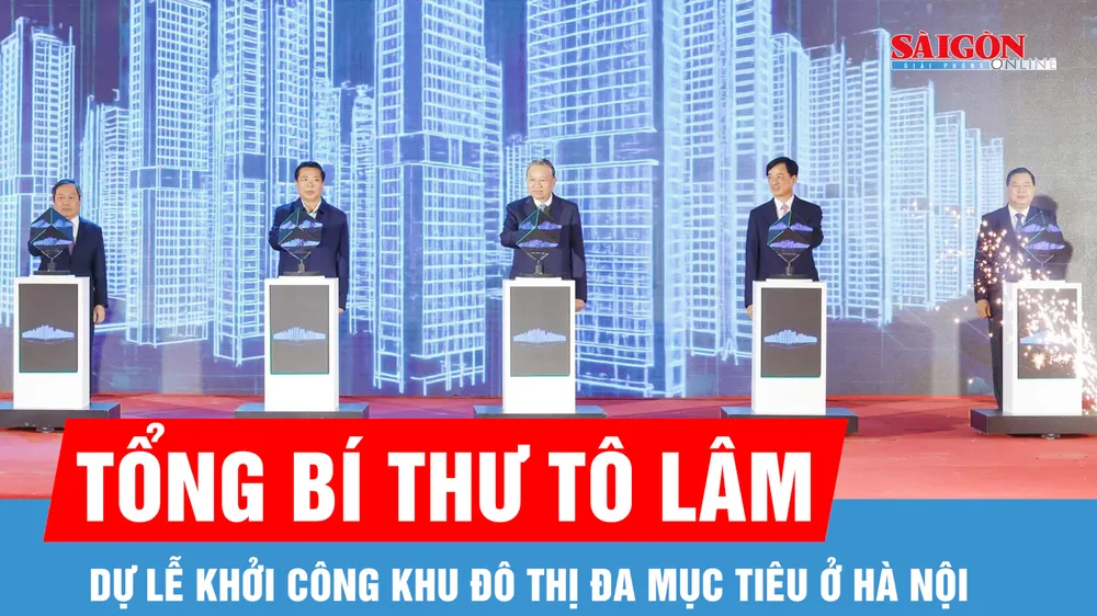 Tổng Bí thư Tô Lâm dự lễ khởi công khu đô thị đa mục tiêu ở Hà Nội