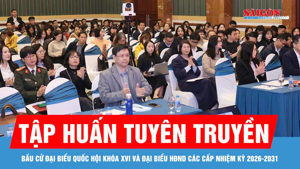 Tập huấn tuyên truyền bầu cử đại biểu Quốc hội khóa XVI và đại biểu HĐND các cấp nhiệm kỳ 2026-2031