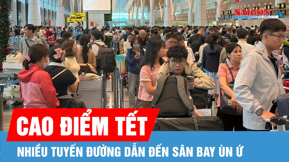Ùn tắc giao thông tại các tuyến đường vào sân bay Tân Sơn Nhất