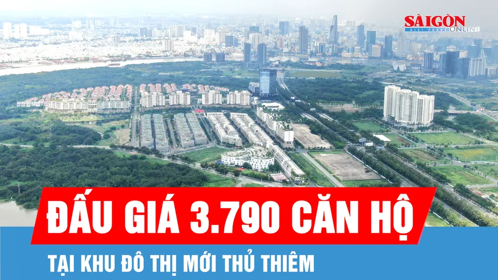 Tháng 5-2026, đấu giá 3.790 căn hộ tại Khu đô thị mới Thủ Thiêm