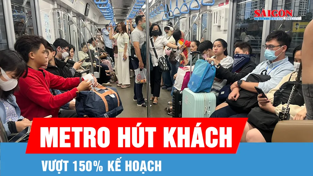Metro hút khách, vượt 150% kế hoạch ngày 30-4