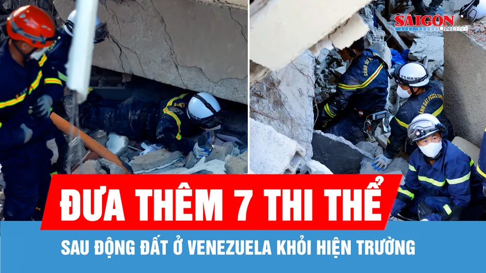 Đưa thêm 7 thi thể sau động đất ở Venezuela khỏi hiện trường
