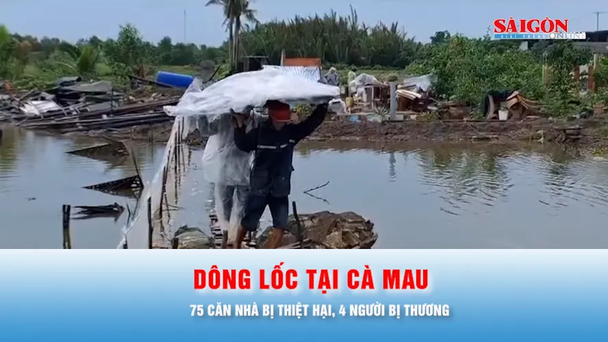 Podcast bản tin thời sự 13-7: Cà Mau: Dông lốc làm thiệt hại 75 căn nhà, 4 người bị thương