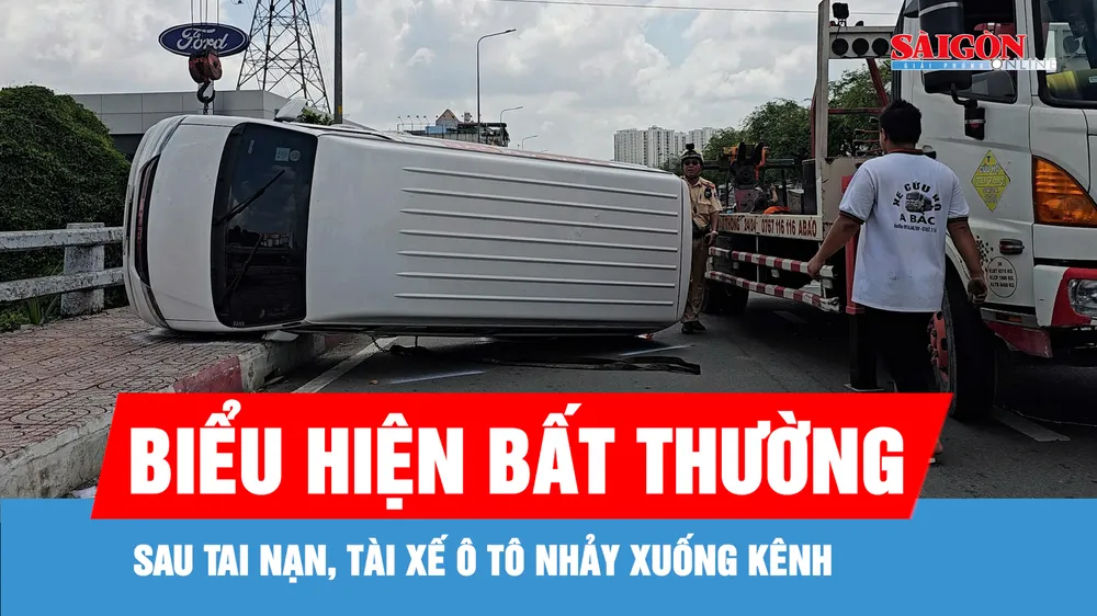 Làm rõ nguyên nhân ô tô lật trên cầu An Lạc, tài xế nhảy xuống kênh