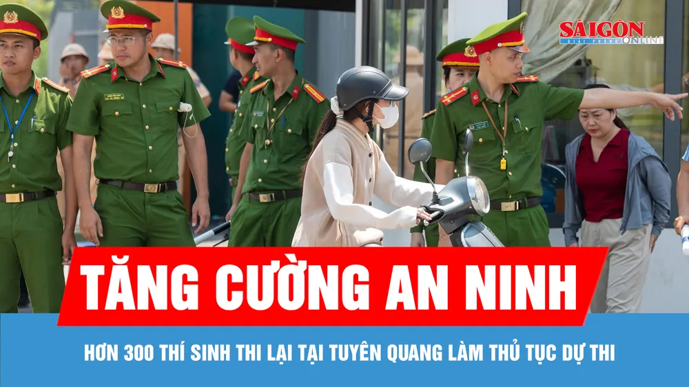 Tuyên Quang: Hơn 300 thí sinh thi lại đến làm thủ tục dự thi