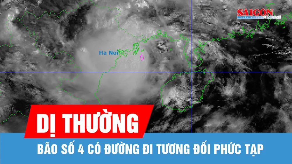 Bão số 4 có đường đi phức tạp và dị thường
