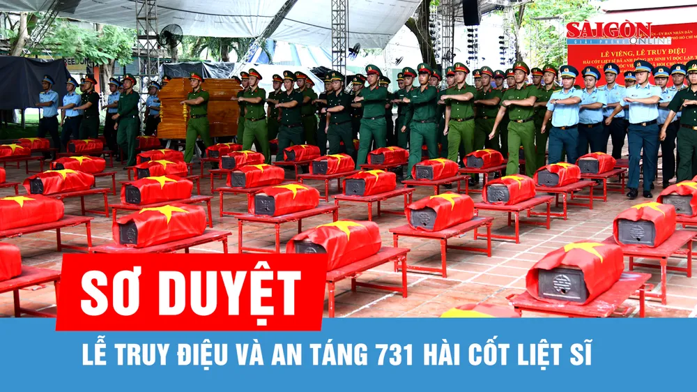 Sơ duyệt lễ viếng, truy điệu và an táng 731 hài cốt liệt sĩ