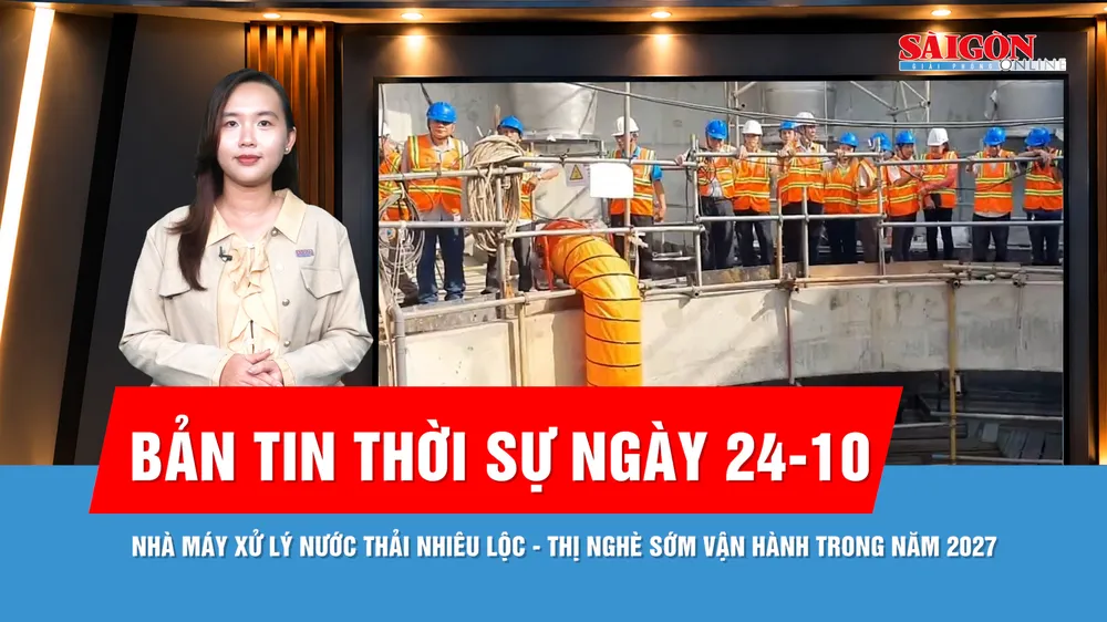 Bản tin thời sự ngày 24-10: Tham quan nhà máy xử lý nước thải lớn nhất TPHCM