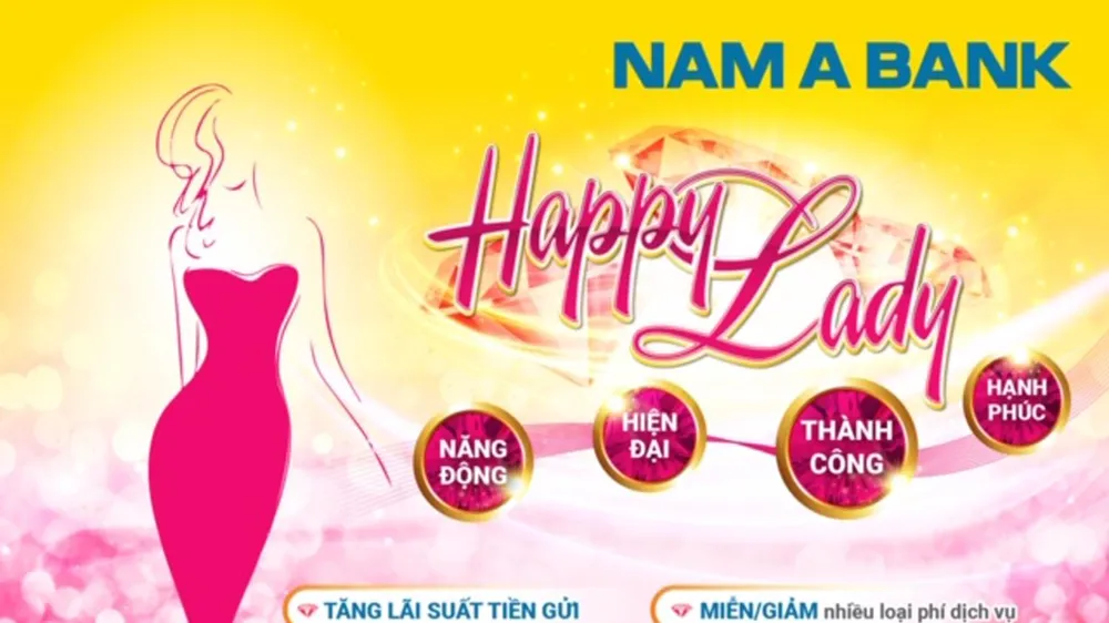 Giao dịch tại Nam A Bank, hưởng ưu đãi dành riêng cho phụ nữ