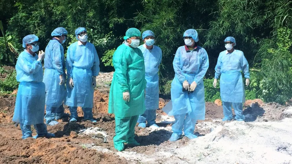 Lãnh đạo tỉnh Tây Ninh kiểm tra hiện trường xử lý ổ dịch