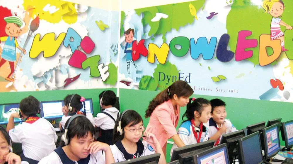 Một tiết học tiếng Anh của học sinh Trường Tiểu học Trần Hưng Đạo (quận 1, TPHCM)