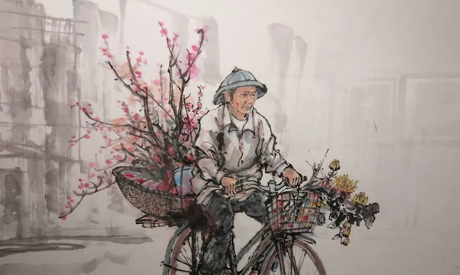 72 tác phẩm dự triển lãm tranh thủy mặc