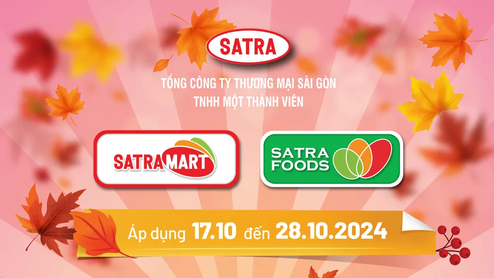 Hàng tiêu dùng giảm giá sâu tại hệ thống SATRA