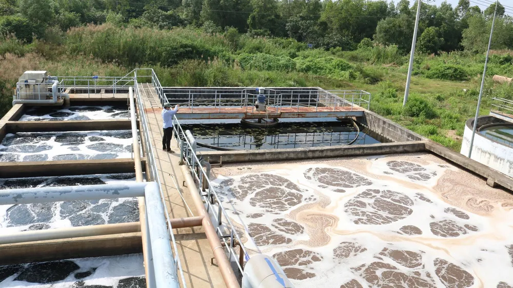 Khu xử lý nước thải tập trung tại KCN Hải Sơn, huyện Đức Hòa, tỉnh Long An
