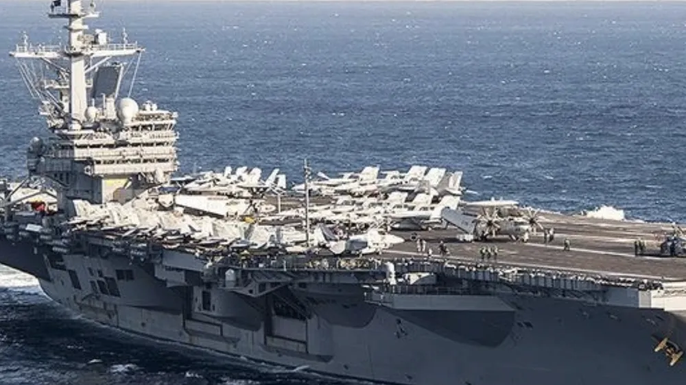Tàu sân bay USS Theodore Roosevelt. Ảnh: ANADOLU