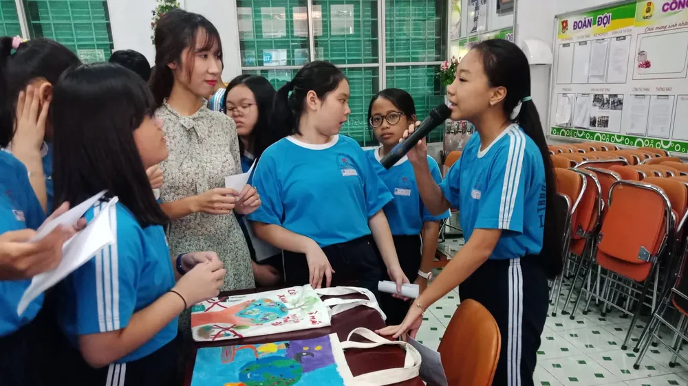 Khi học sinh được “sắm vai” sứ giả môi trường