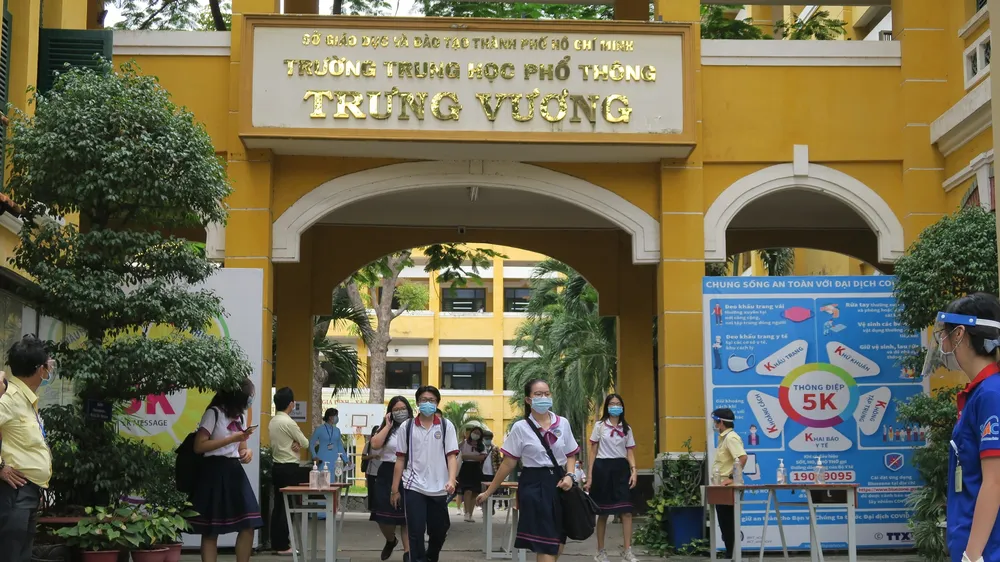 TPHCM: Tỷ lệ thí sinh tham gia đợt 1 kỳ thi tốt nghiệp THPT năm 2021 hơn 96%