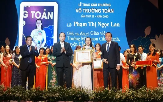 TPHCM: Công bố danh sách 50 cán bộ quản lý, giáo viên được trao tặng giải thưởng Võ Trường Toản