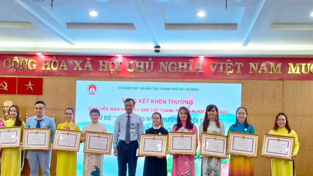 TPHCM: 99 giáo viên mầm non được công nhận giáo viên dạy giỏi cấp thành phố 