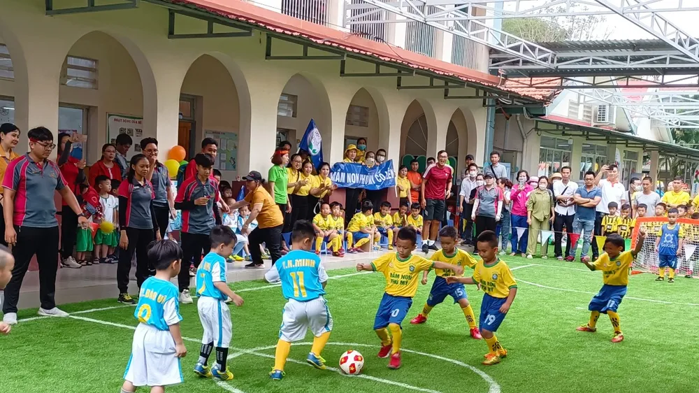 TPHCM: Học sinh mầm non tham gia Ngày hội “Năng lượng mới - Cả ngày vui“